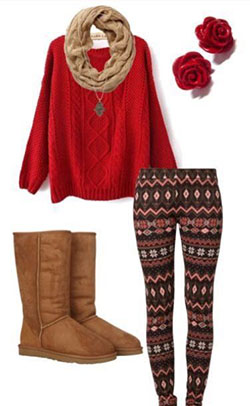 Wish to try bonfire party dresses, Winter clothing: party outfits,  winter outfits,  Knee highs,  Casual Outfits,  Uggs Outfits  