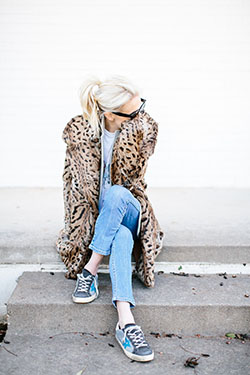 Collections of leopard tenisky outfit, FILIPPO ELEGANT SHOES: Animal print,  Street Style,  Casual Outfits,  Jacket Outfits,  Golden Goose  