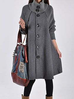 Hooded Coats For Ladies, Trench coat, Casual wear: Polo neck,  Trench coat,  winter outfits,  Casual Outfits  