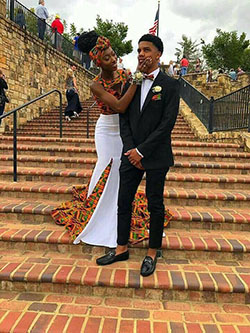 African theme prom dress, Wedding dress: African Dresses,  Bow tie,  Lobola Outfits,  Prom Suit  