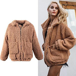 Nice outfit ideas to try fluffy warm jackets, Fur clothing: winter outfits,  Fur clothing,  Fake fur,  Polar fleece  