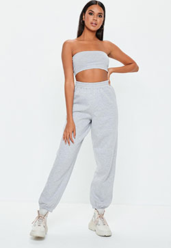 Inspiring designs for missguided joggers grey, Missguided co-ord jogger: Jogger Outfits,  Linen Joggers  