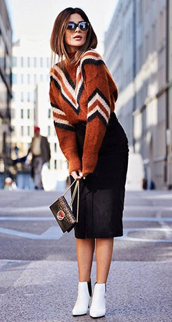 Outfit Ideas With Sweaters: Polo neck,  Pencil skirt,  Sweaters Outfit  