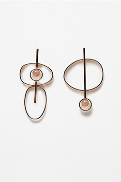 stainless steel Asymmetrical Earrings, Fashion accessory: Earrings,  Fashion accessory,  Jewelry design  