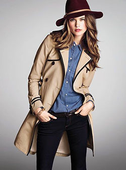 Victoria secret tan black trench coat: Trench coat,  winter outfits  