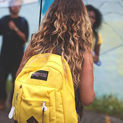 Outfits With Backpacks, Long hair: Long hair,  Backpack Outfits  