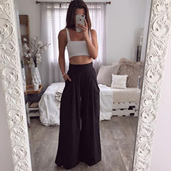 Flowy Pants Outfit with 30 Trendy Ideas - Outfit Styles