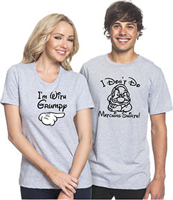 Disney i don t do matching shirts: couple outfits  