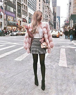 Stylish Outfits With Faux Fur Coats, Fur clothing: Fur clothing,  Fake fur,  Fur Jacket,  Fur Coat Outfit,  Furry Coat  