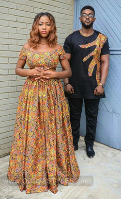 Matching african attire for couples: African Dresses,  Aso ebi,  couple outfits  