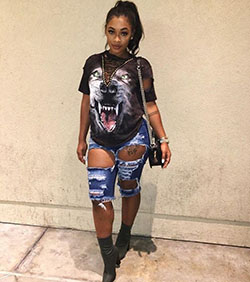 Stylish and perfect miracle watts outfits, Casual wear: Slim-Fit Pants,  Sexy jeans,  Casual Outfits,  Black Swag Outfits  