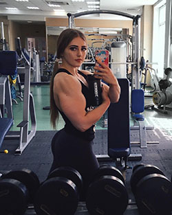 Fantastic tips for muscular cute girl, Julia Vins: Fitness Model,  Julia Vins  