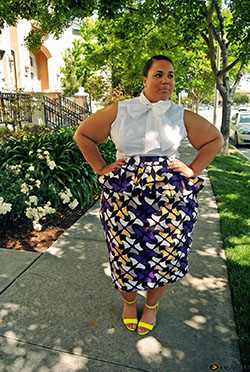 African print plus size skirts: African Dresses,  Plus size outfit,  Pencil skirt  