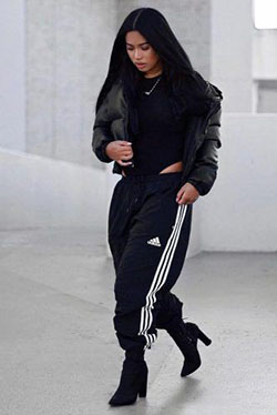 A splendid look adidas pants outfits: Tomboy Outfit  