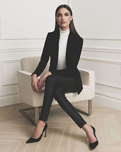 Perfect look guys wearing heels, Jones New York: High-Heeled Shoe,  Business casual,  College Outfit Ideas  