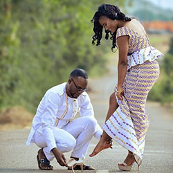 Images of great wedding kente styles, Kente cloth: Wedding dress,  Kente cloth,  Kaba Styles  