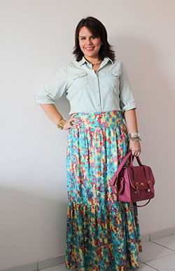 Tops To Wear With Maxi Skirts, Pattern M: Skirt Outfits  