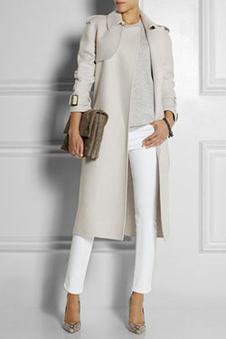 Light grey trench coat, Trench coat: Trench coat,  winter outfits,  Cashmere wool,  Bottega Veneta  