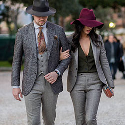 His And Hers Matching Formal Outfits: Retro style,  Matching Formal Outfits,  Street Style  