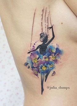 You may like watercolor tattoo ballerina, Dance and Dancers: Body art,  Tattoo artist,  Watercolor painting,  Tattoo Ideas  