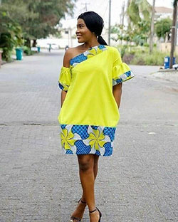 Simple ankara short gown, African Dress: African Dresses,  Short African Outfits  
