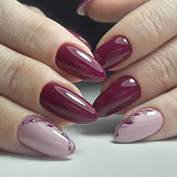 Burgundy Nails, Nail polish, Nail art: Nail Polish,  Nail art,  Gel nails,  Artificial nails,  Pretty Nails  