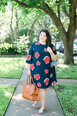 Plus Size Workwear Outfits, Polka dot, Business casual: Plus-Size Summer Dresses  