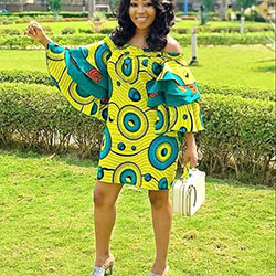 Latest beautiful ankara short gown: Aso ebi,  Ankara Outfits  