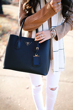 Prada Handbag., Satchel Handbag: Luxury goods,  Fashion accessory,  Handbags,  Handbag Ideas  