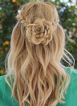 Incredibly amazing flower braid hairstyle, Artificial hair integrations: Long hair,  Hair Color Ideas,  Hairstyle Ideas,  Brown hair,  Layered hair  
