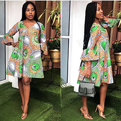 Super Trendy Chic fashion model, African wax prints: African Dresses,  Pencil skirt,  Aso ebi,  Hairstyle Ideas,  Ankara Outfits  