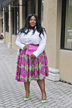 African print skirt plus size: African Dresses,  Fur clothing,  Plus size outfit,  Clothing Ideas,  Animal print,  instafashion  