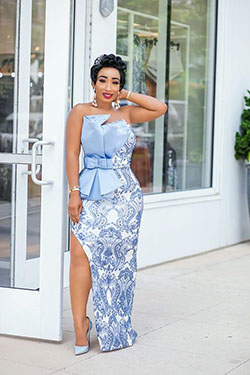 Aso Ebi Styles, Mixed Print Dress, Evening gown: party outfits,  Cocktail Dresses,  Evening gown,  African Dresses,  Ball gown,  Aso Ebi Dresses  