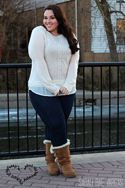 Plus size winter outfits, Winter clothing: Plus size outfit,  winter outfits,  Boot Outfits,  Clothing Ideas,  Casual Outfits  