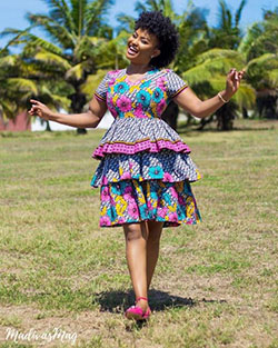 Nana ama mcbrown ankara styles: African Dresses,  Short African Outfits  