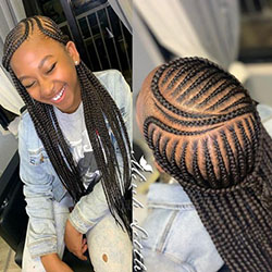 Simple but classy ghana weaving: Long hair,  Box braids,  Box Braids Hairstyle  