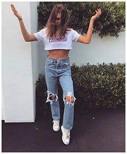 Great to choose olivia jade jeans, Olivia Jade Giannulli: Denim skirt,  Slim-Fit Pants,  Mom jeans,  Spring Outfits,  Casual Outfits  