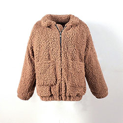 Cute and stylish fuzzy jacket womens, Fake fur: winter outfits,  Fur clothing,  Fake fur,  Flight jacket,  Fleece jacket  