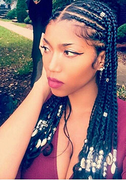 Traditional hairstyle for black girls: Crochet braids,  Box braids,  Braids Hairstyles,  Synthetic dreads,  Black hair  