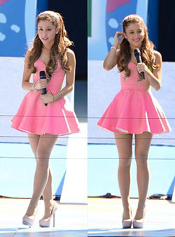 Ariana grande vestido rosa: Cocktail Dresses,  Ariana Grande,  VESTIDO CORTO,  Ariana Grande’s Outfits  