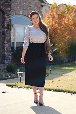 Outfit With Midi Skirt, Little black dress, Pencil skirt: party outfits,  Long Skirt,  Pencil skirt,  Midi Skirt Outfit  