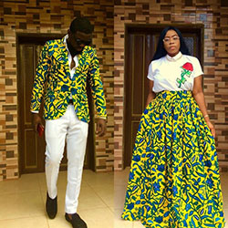Global desire for couples dress styles, African wax prints: Wedding dress,  Crop top,  African Dresses,  Aso ebi,  Casual Outfits,  Kitenge Couple Outfits  
