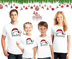 Funny matching family christmas shirts: Christmas Day,  Santa Claus,  Christmas jumper,  couple outfits  