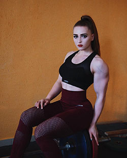 Most craved designs angelic woman, Triceps brachii muscle: Female body building,  Julia Vins  