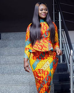 Irresistible fashion tips for fashion model, African wax prints: Pencil skirt,  Kaba Styles  