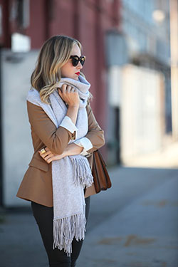 Lovely ideas for brooklyn blonde scarf, Cashmere wool: Cashmere wool,  Scarves Outfits  