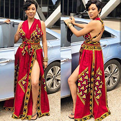 Ankara dresses with a slit: Wedding dress,  African Dresses,  Maxi dress,  Ankara Dresses  