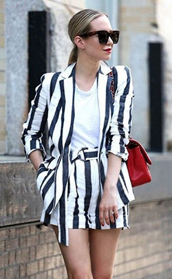 Linen short suit womens, Pam & Gela: Business Outfits  