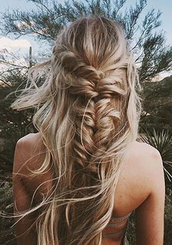 Womens fashion ideas beachy braided hair, French braid: Long hair,  Brown hair,  Hair highlighting,  French braid,  Hairstyle Ideas  