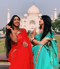 Scarlett m rose saree, Taj Mahal: Photo shoot,  Taj Mahal  